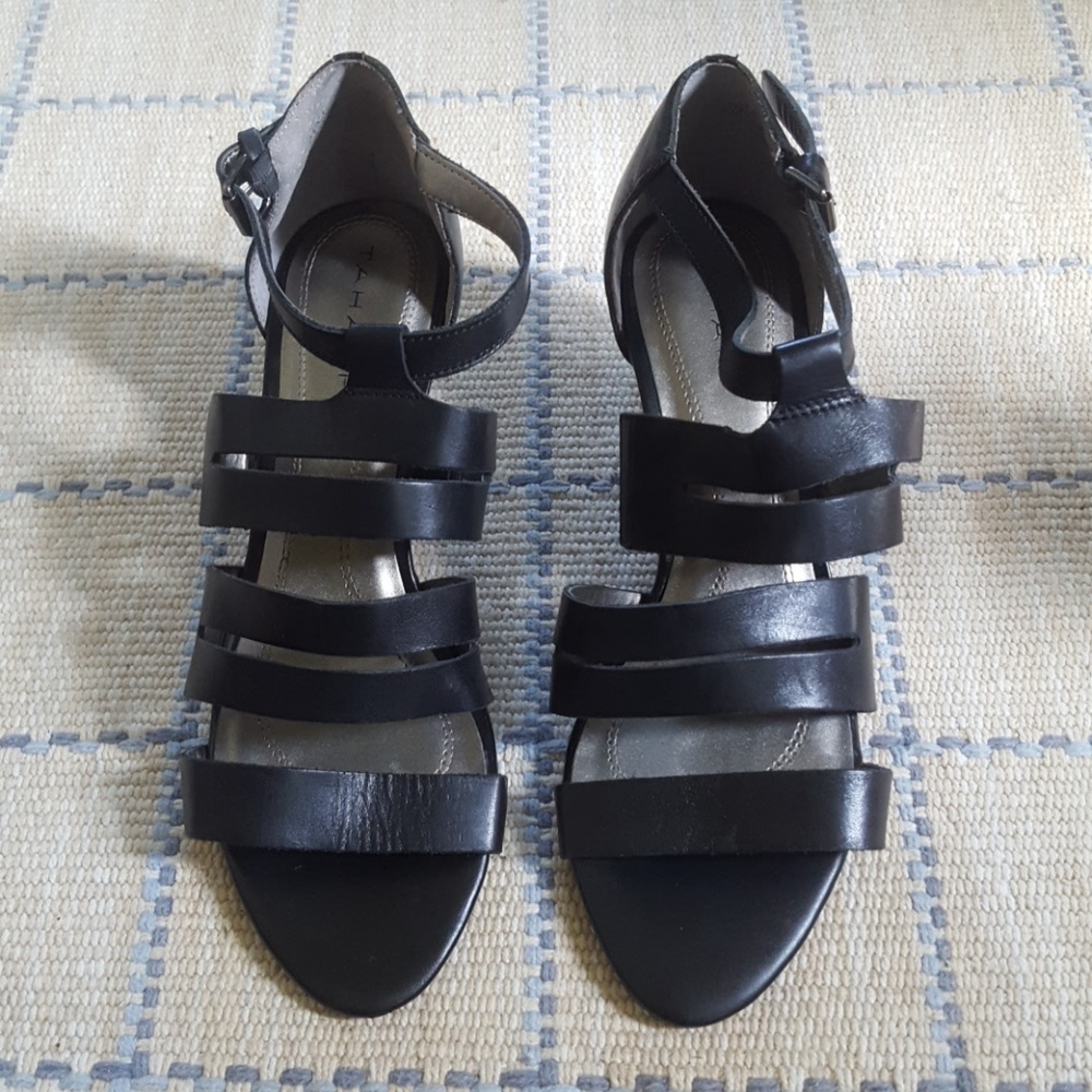 Tahari Kitten Heel Sandals 'Dana'